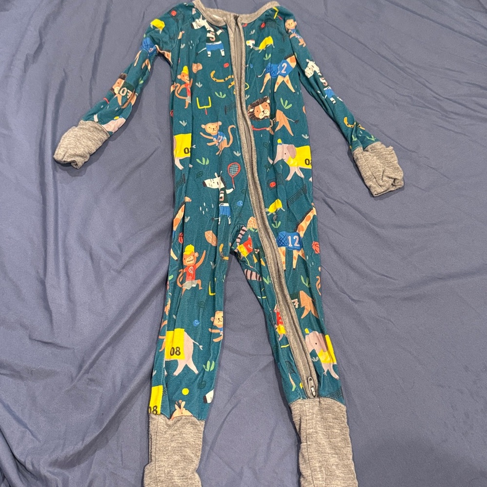 Gym Animals Kids' Zip-Up Pajamas